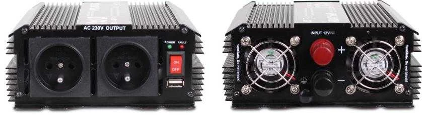 Volt Myk Auto Įtampos keitiklis 12/230V (1000/2000W)