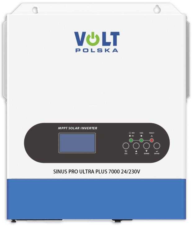 Saulės inverteris Volt Polska SinusPro ULTRA PLUS 7000 24/230V (3500/7000W) Wi-Fi + 100A