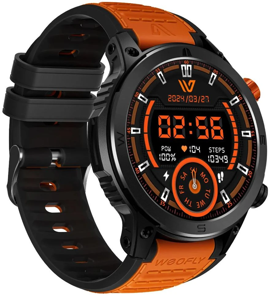 Weofly Conquer Išmanusis laikrodis - Multifunction Watch Bluetooth 5.3 Oranžinis