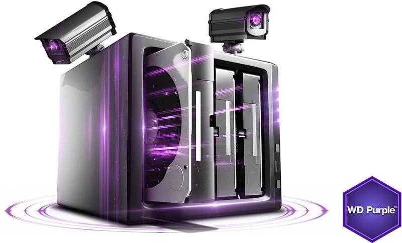 Western Digital HDD AV WD Violetinė (3.5'', 2TB, 256MB, 5400 RPM, SATA 6 Gb/s)