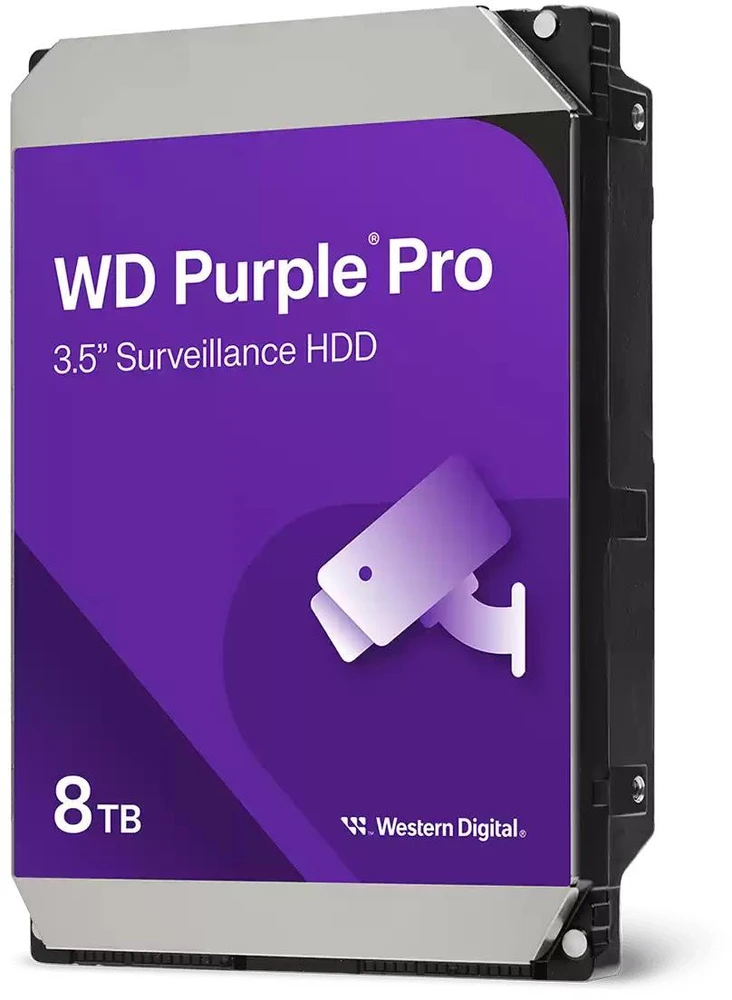 Western Digital HDD AV WD Violetinė Pro (3.5'', 8TB, 256MB, 7200 RPM, SATA 6 Gb/s)