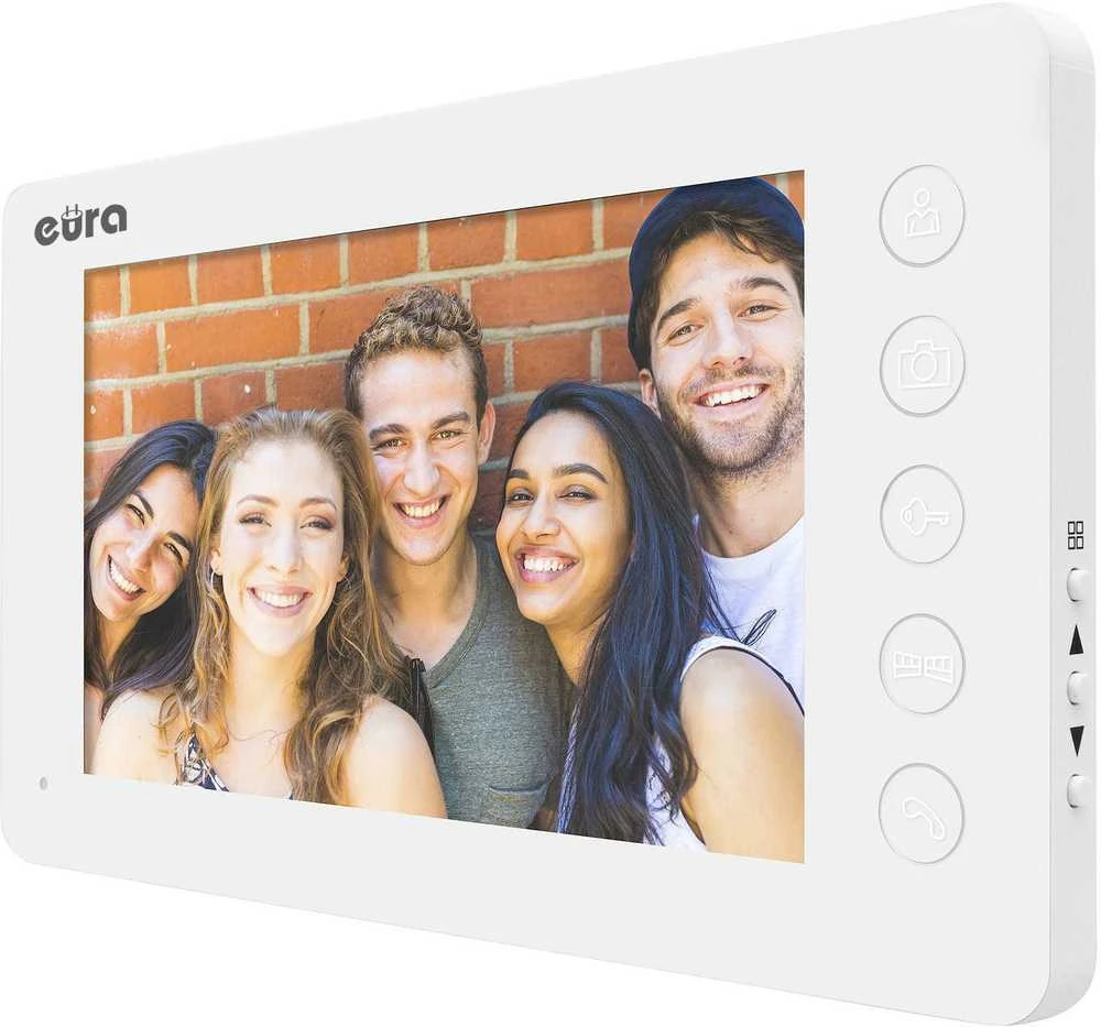 EUA Video intercom baltas monitorius EURA VDP-76A3