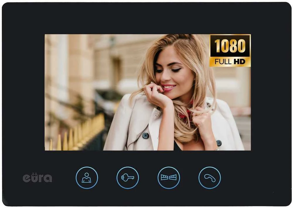 EUA WIDEODOMOFON EURA VDP-90A3 DELTA + juoda monitorius TUYA