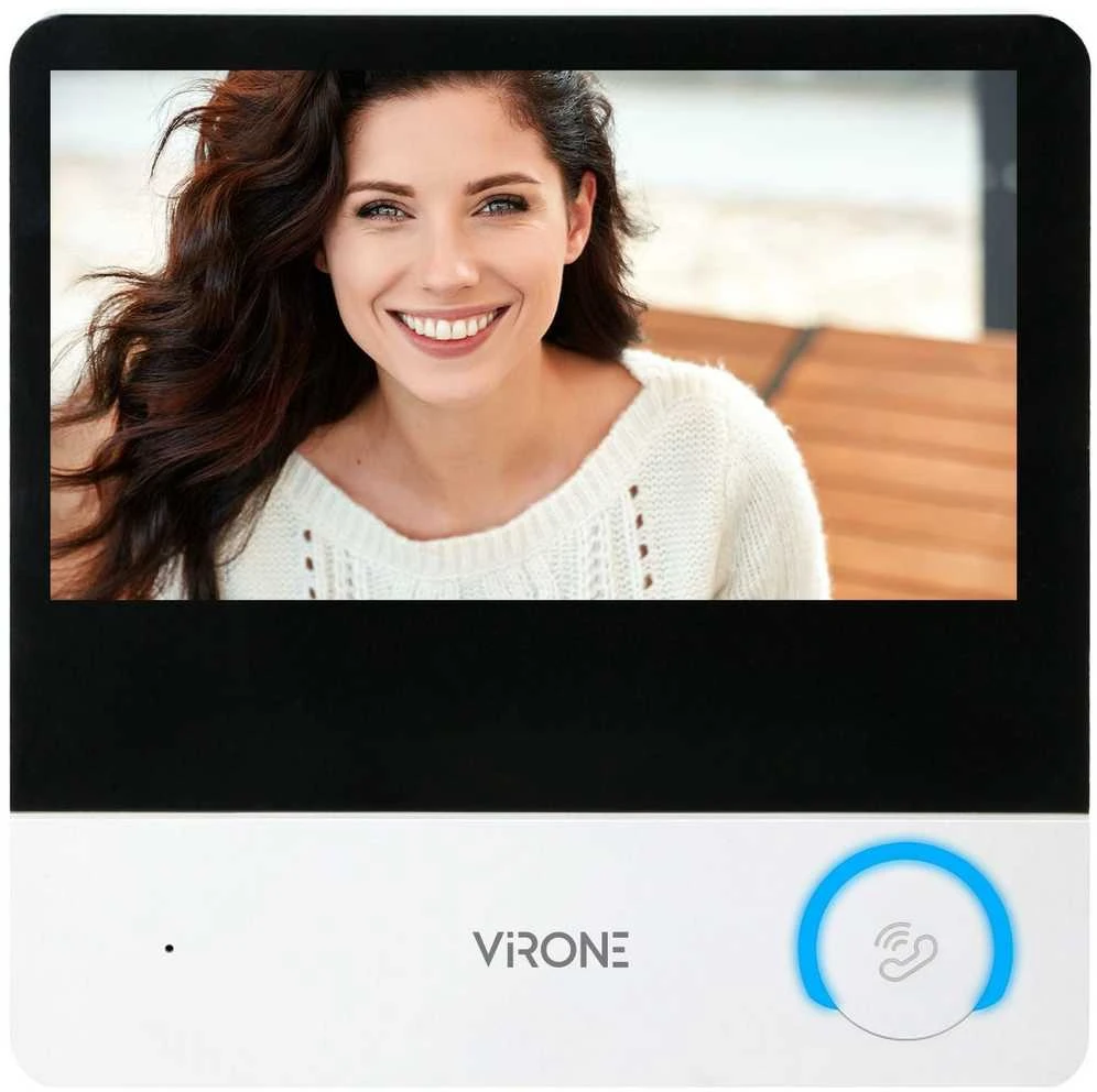 Virone PAVONIS, vaizdo domofono komplektas, 4 laidų, 7 colių, Wi-Fi, lietimui jautrus ekranas, „Full HD“, RFID