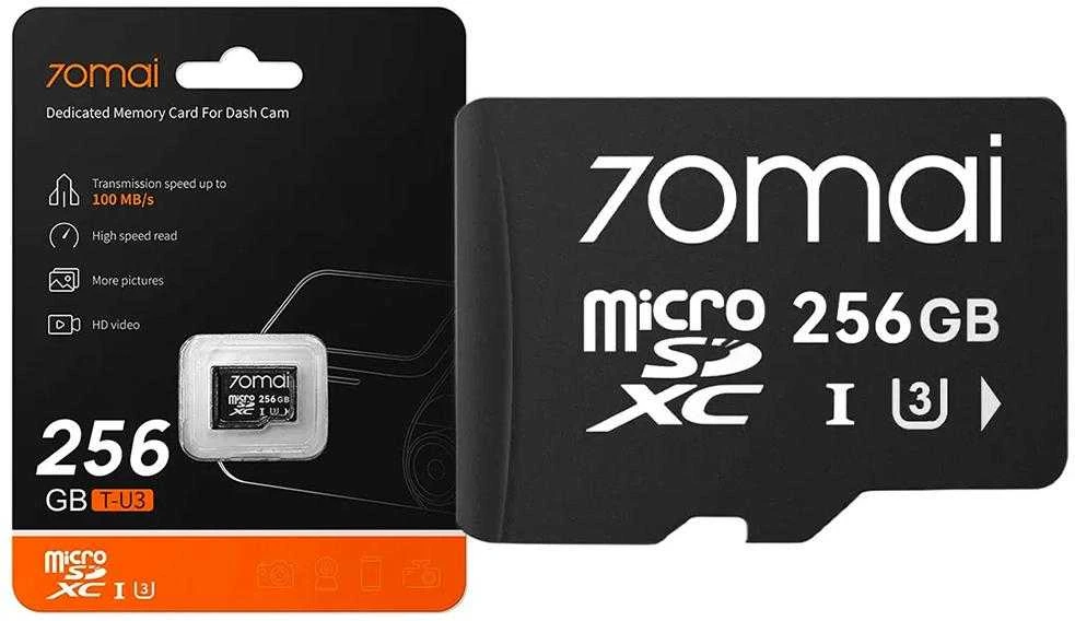 70mai Omni X800 4K Juoda + karta 70mai SD 256GB