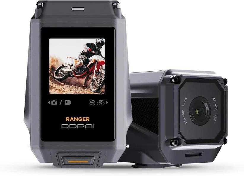 DDPAI Ranger vaizdo registratorius GPS WiFi 4K motociklui