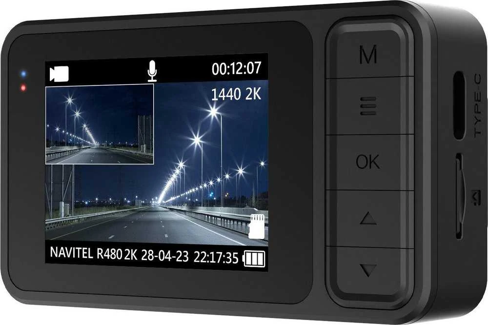 „Navitel“ | Vaizdo registratorius su 2K vaizdo kokybe | R480 2K | 320 x 240 | Įtraukti žemėlapiai