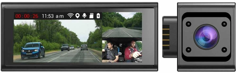 „Navitel“ | Trijų kanalų „Full HD“ vaizdo registratorius | RC3 PRO | GPS (palydovinis) | 820 x 320 | Įtraukti žemėlapiai