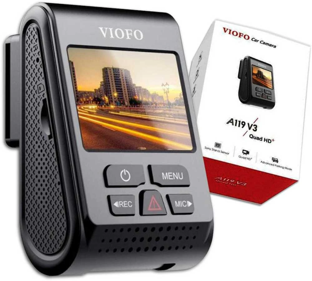 Vaizdo Registratorius - VIOFO A119-G V3 2K Ultra HD 60fps Juodas