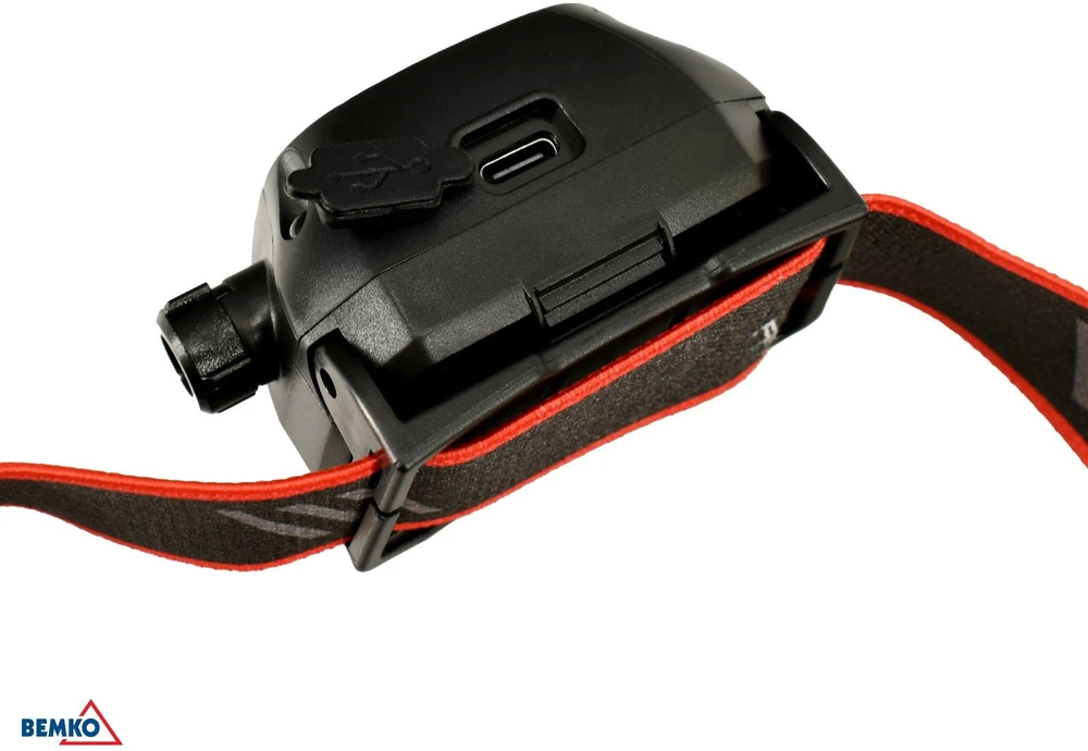 WIELOFUNKCYJNA LATARKA CZOŁOWA LED BEMKO AKUMULATOROWA 6500K 1200mAh IP44