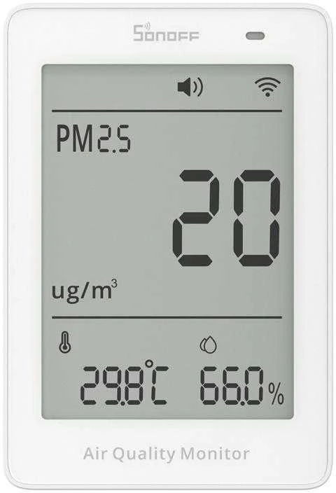 Drėkintuvas Sonoff AirGuard PM2.5 Wi-Fi oro kokybės sensorius, palaiko Matter