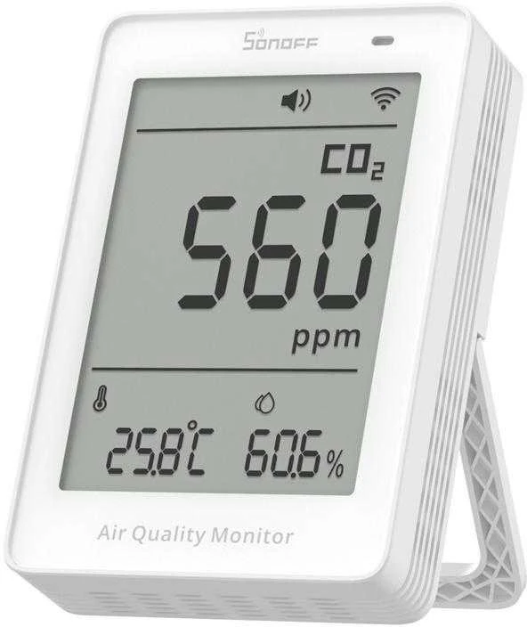 Sonoff AirGuard CO2 SAWF-08P Wifi temperatūros drėgmės ir CO2 sensorius, palaiko Matter