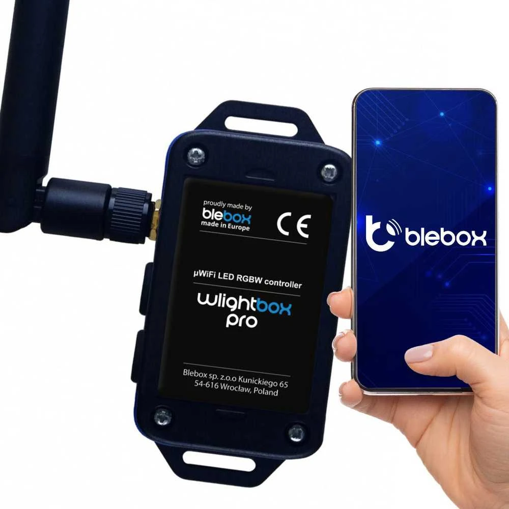 BleBox wLightBox Pro - LED RGBW WiFi valdiklis - Android/iOS programa