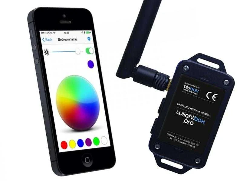 BleBox wLightBox Pro - LED RGBW WiFi valdiklis - Android/iOS programa