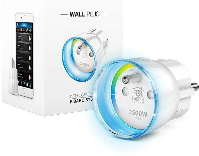 Fibaro | Sieninis kištukas | Z-Wave | Baltas