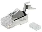 TINKLO KIŠTUKO JUNGTIS SOLARIX RJ45 CAT.6A STP EKRANUOTAS KRJS45/6ASLD 1 vnt.