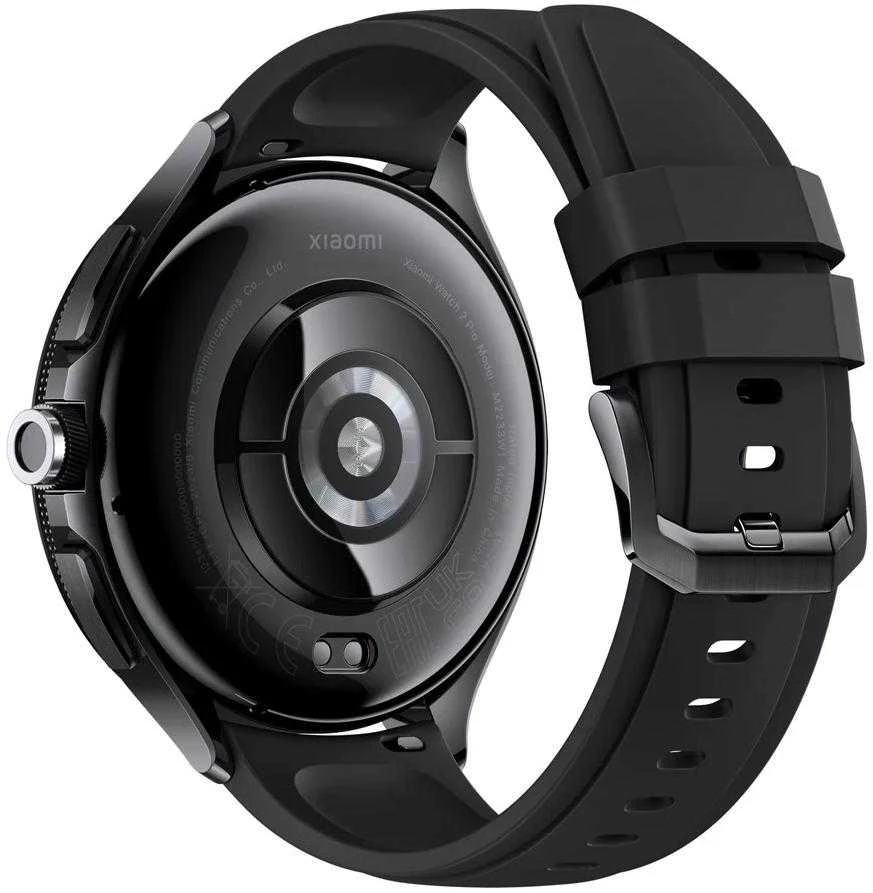 Išmanusis laikrodis Xiaomi Watch 2 Pro BT, Juodos spalvos nerūdijančio plieno korpusas su juodos spalvos silikoniniu dirželiu