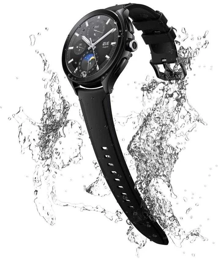 Išmanusis laikrodis Xiaomi Watch 2 Pro BT, Juodos spalvos nerūdijančio plieno korpusas su juodos spalvos silikoniniu dirželiu