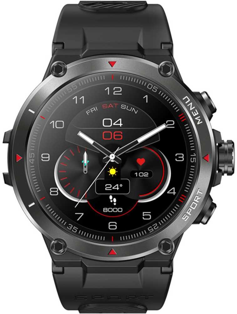 Išmanusis laikrodis Zeblaze Stratos 2 (juodas)