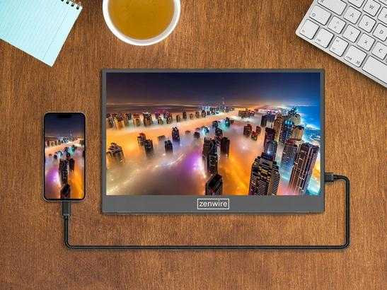 Nešiojamas monitorius „Full HD“ 14 colių IPS HDR USB-C HDMI Zenwire M8