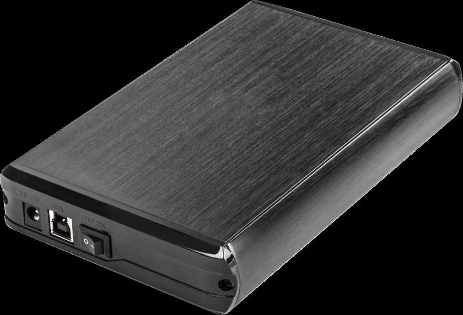 Kietasis diskas NATEC NKZ-0448 RHINO išorinis USB 3.0 korpusas skirtas 3,5 colio SATA HDD juodas aliuminis