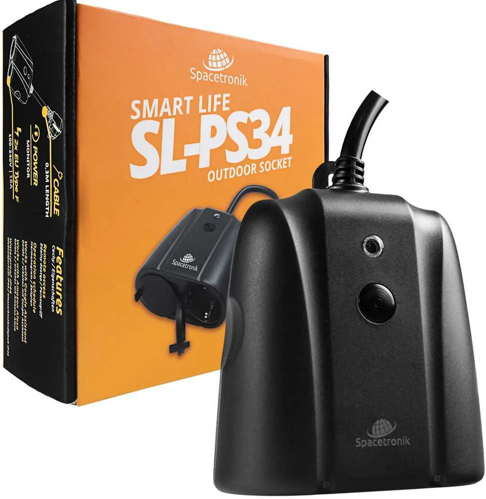 Spacetronik IŠMANUS IŠORINIS ELEKTRINIS SKIRSTYTUVAS SL-PS34 Wi-Fi, Tuya Smart