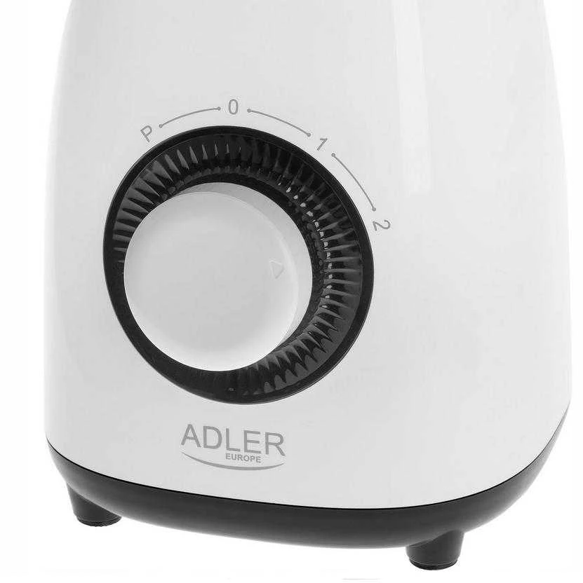 Plakiklis Adler | Maišytuvas su stiklainiu | AD 4085 | Stalviršis | 1000 W | Stiklainio medžiaga Plastikas | Stiklainio talpa 1,5 L | Baltas