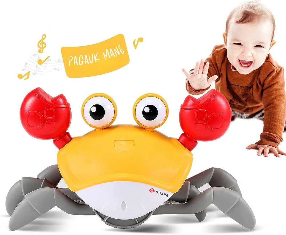 Goapa Interaktyvus vaikštantis pakraunamas krabas su muzika