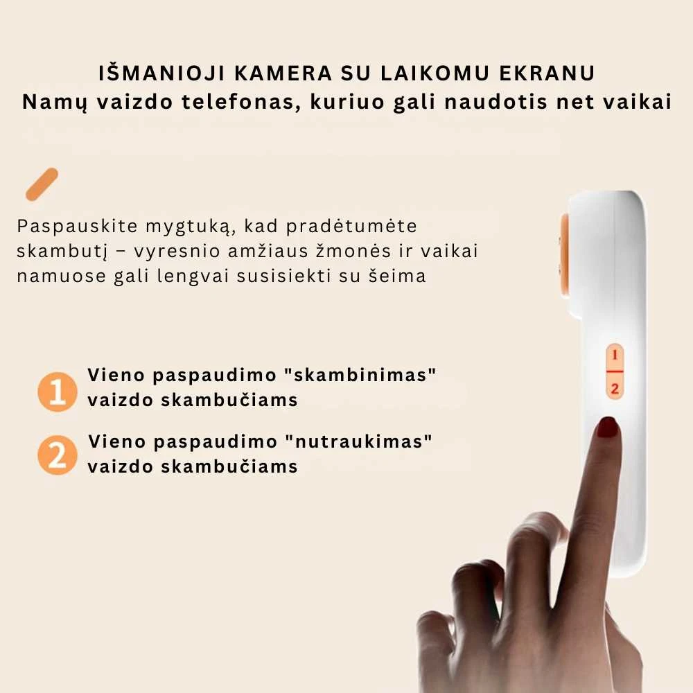 Goapa Išmani stebėjimo kamera su įkrovimo stotele