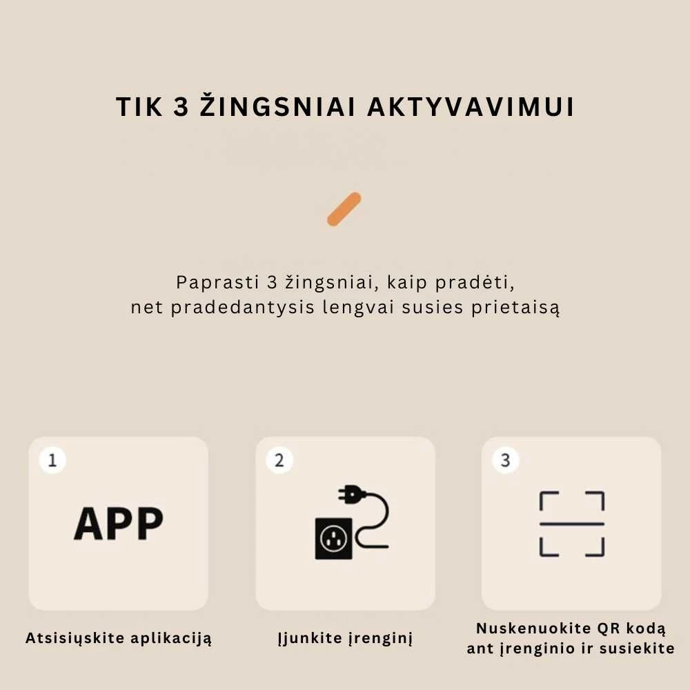 Goapa Išmani stebėjimo kamera su įkrovimo stotele