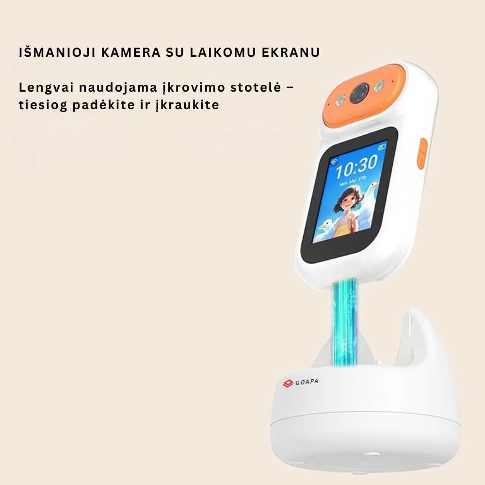 Goapa Išmani stebėjimo kamera su įkrovimo stotele