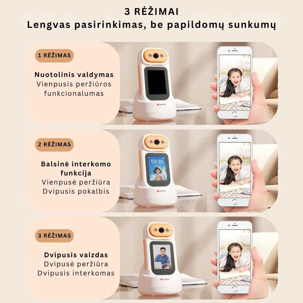 Goapa Išmani stebėjimo kamera su įkrovimo stotele