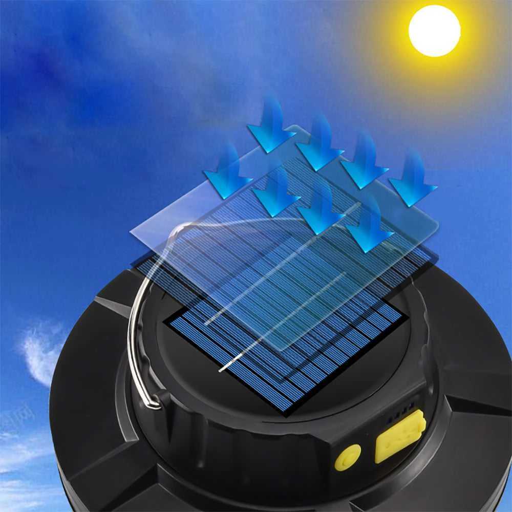 Goapa LED saulės pakraunamas turistinis žibintas