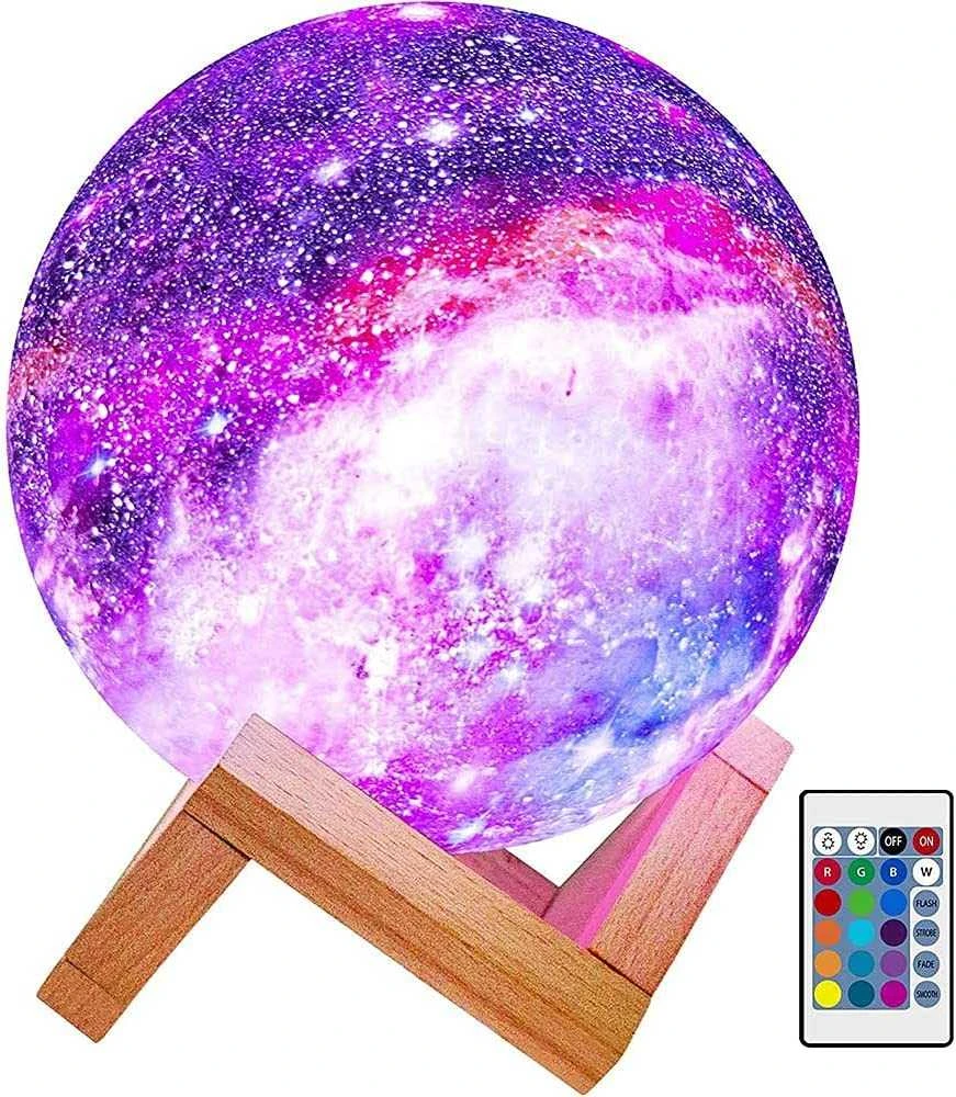 Goapa Mėnulio 3D Nakties Lempa Galaxy