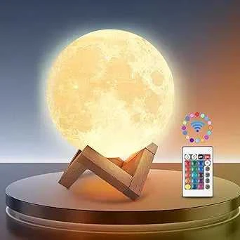 Goapa Mėnulio 3D Nakties Lempa Moon