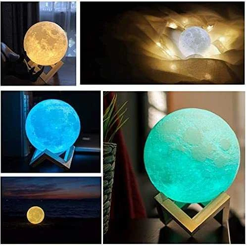 Goapa Mėnulio 3D Nakties Lempa Moon