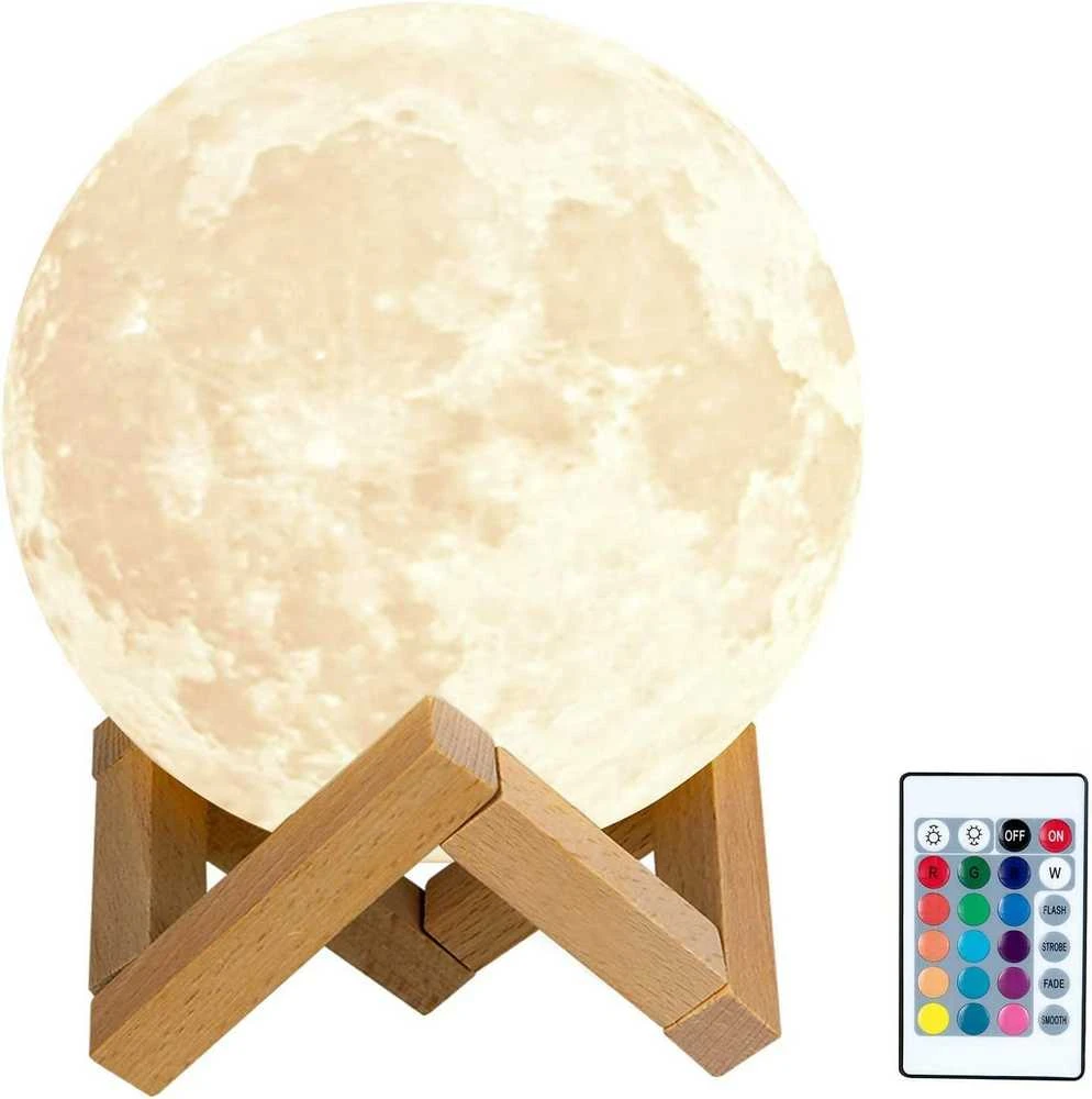 Goapa Mėnulio 3D Nakties Lempa Moon