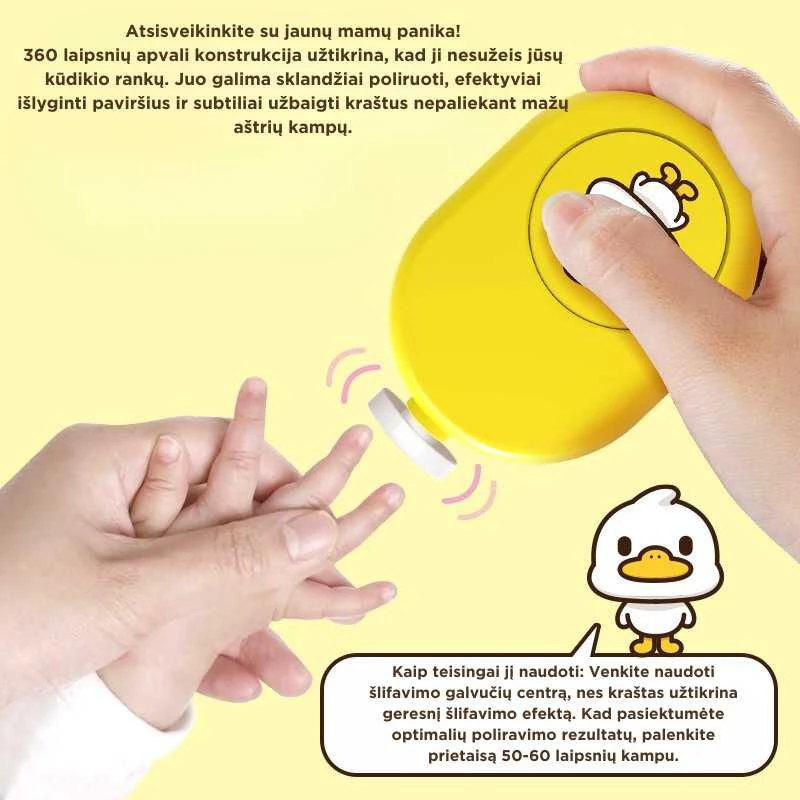 Goapa Vaikų/kūdikių elektrinė nagų priežiūros dildė