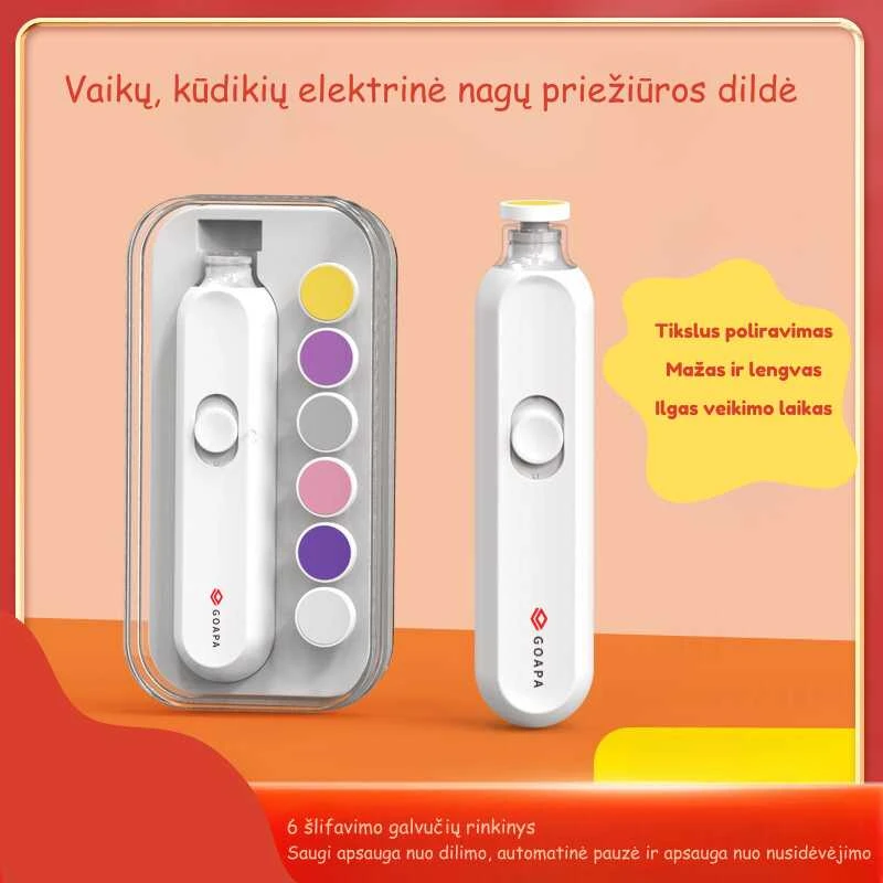 Goapa Vaikų/kūdikių elektrinė nagų priežiūros dildė