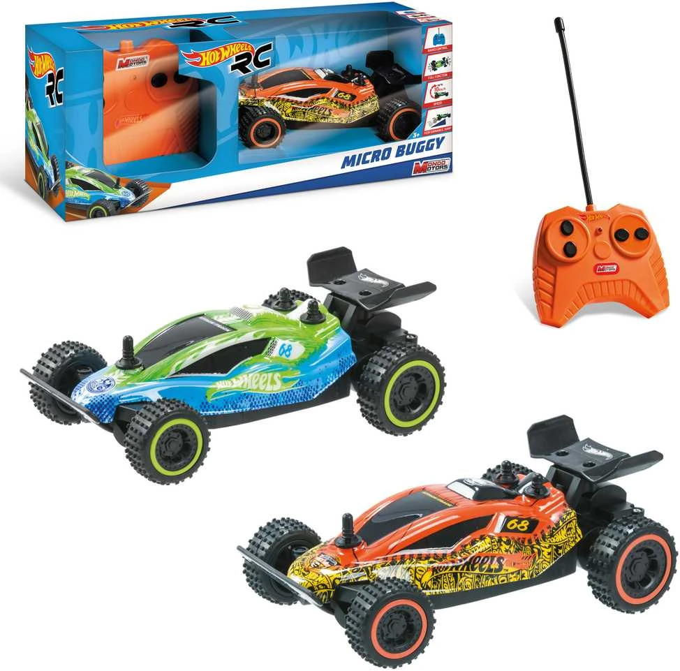 Radijo bangomis valdomas automobilis Hot Wheels RC Micro Buggy SCX6 1:28 63446