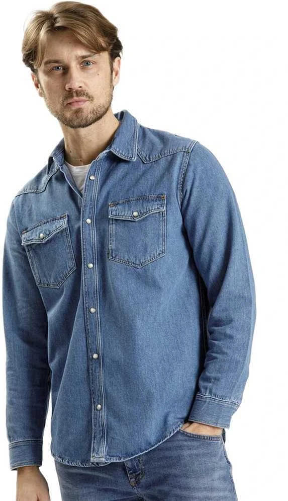 Džinsiniai marškiniai Cross Jeans