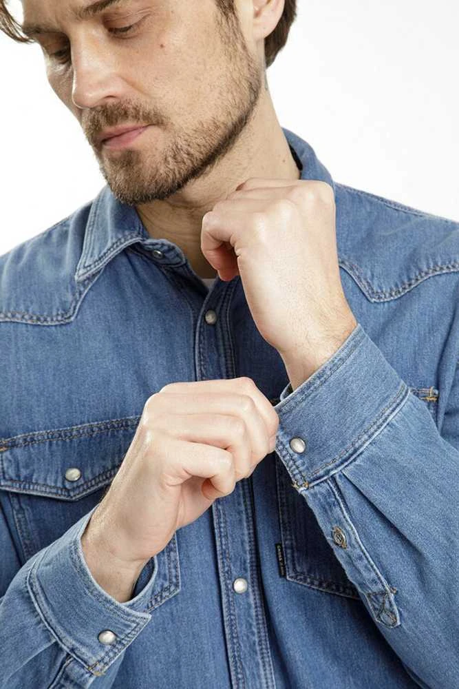 Džinsiniai marškiniai Cross Jeans