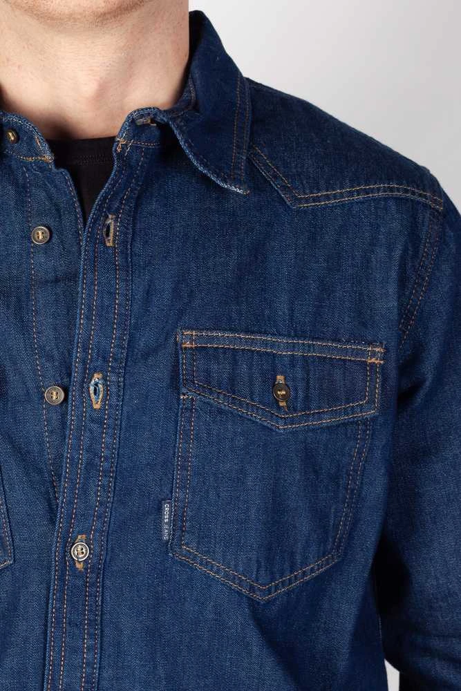 Džinsiniai marškiniai Cross Jeans