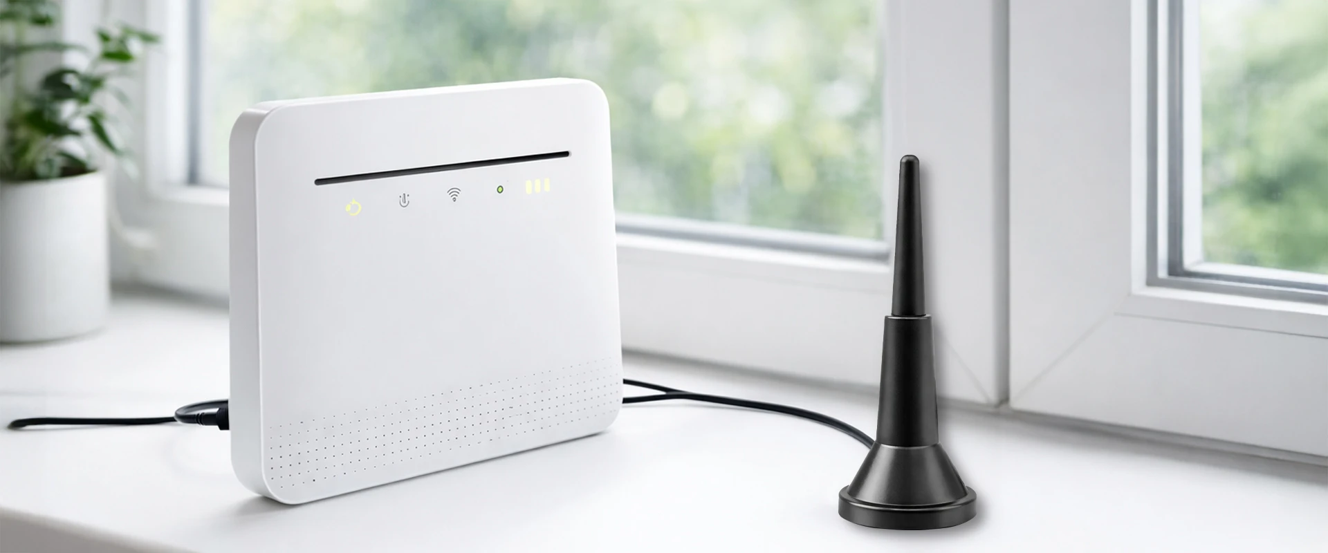 Qoltec Antena 4G LTE su podstawą magnetyczną | 5dBi | wewnętrzna | dookólna | 600-2700 MHz | SMA | 3m aprašymas - Prekės nuotrauka