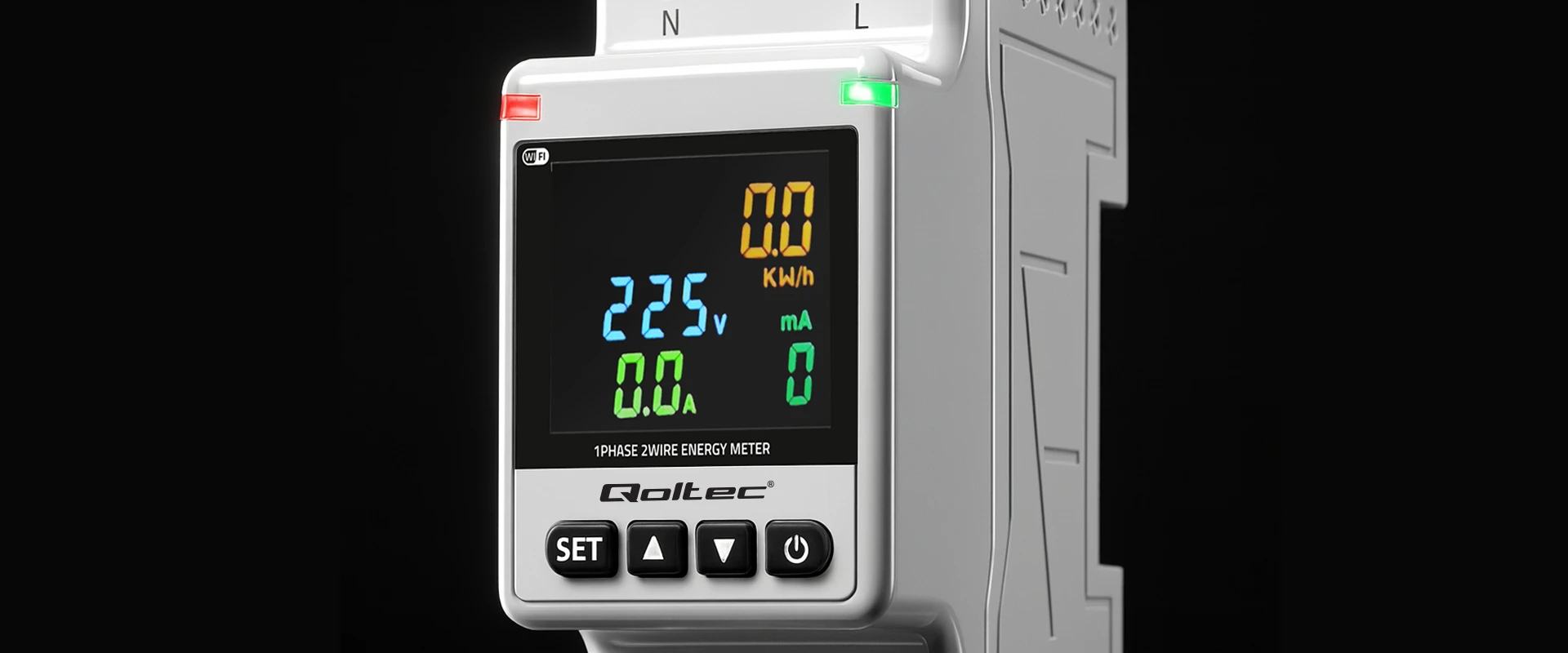 „Qoltec“ vienfazis elektroninis vatmetras | Energijos suvartojimo matuoklis | DIN35 | Nuotolinio valdymo pultas | Matavimų istorija | „Wi-Fi“ | TUYA | Išmanusis gyvenimas aprašymas - Prekės nuotrauka „Qoltec“ vienfazis elektroninis vatmetras | Energijos suvartojimo matuoklis | DIN35 | Nuotolinio valdymo pultas | Matavimų istorija | „Wi-Fi“ | TUYA | Išmanusis gyvenimas aprašymas - Prekės nuotrauka