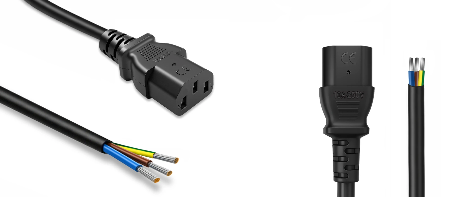 Qoltec Kabelis zasilający IEC C13 | odizolowany lutowany | Czysta miedź Cu | 3x0.75mm² | 1.8m aprašymas - Prekės nuotrauka