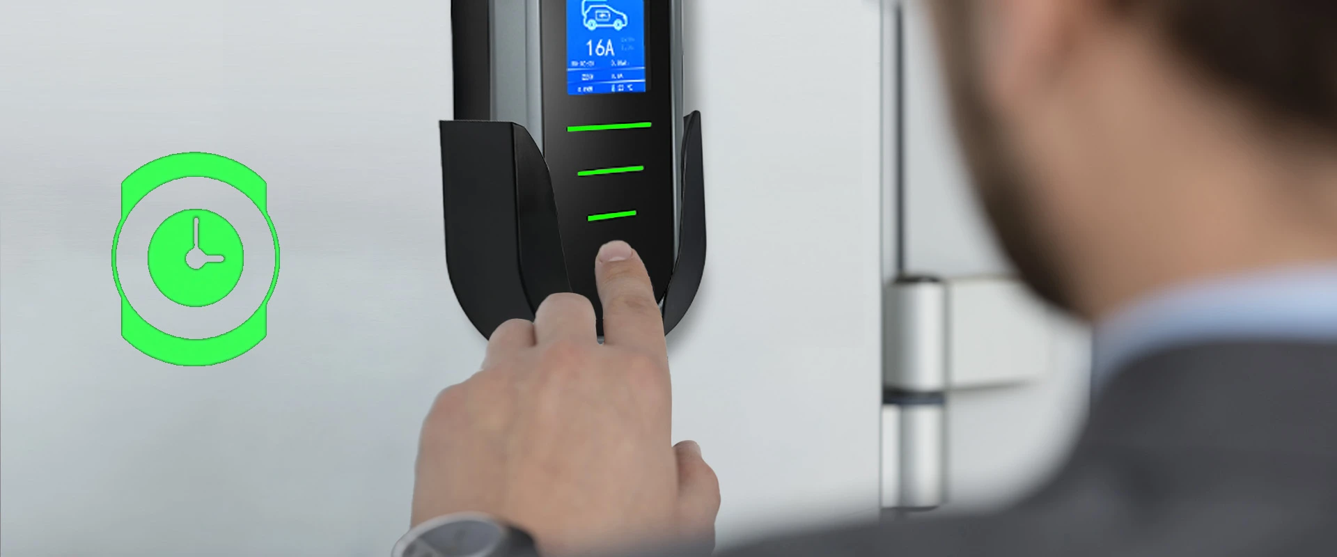 Qoltec Mobilna kroviklis automobiliui elektrycznego EV i hybryd su regulacją 2w1 Typ2 | 11kW | 400V | CEE 16A | Wi-fi | TUYA | SMART LIFE | LCD | Przenośna | Wallbox | 5m aprašymas - Prekės nuotrauka