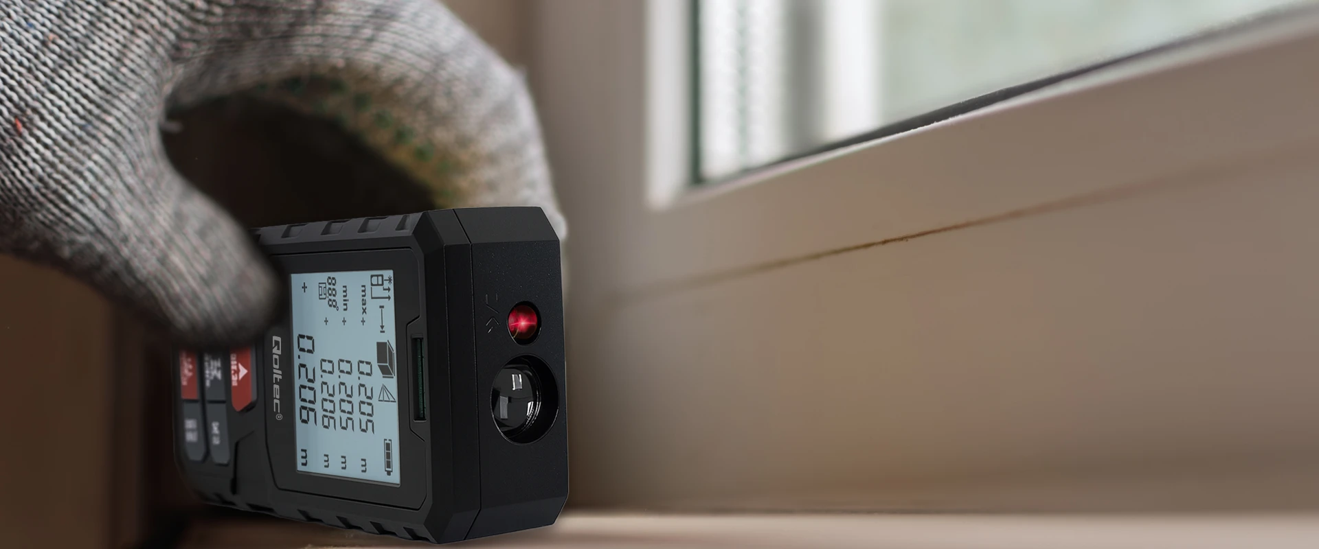 „Qoltec Precision“ skaitmeninis lazerinis atstumo matuoklis su nivelyru | su LCD ekranu | 120 m aprašymas - Prekės nuotrauka „Qoltec Precision“ skaitmeninis lazerinis atstumo matuoklis su nivelyru | su LCD ekranu | 120 m aprašymas - Prekės nuotrauka