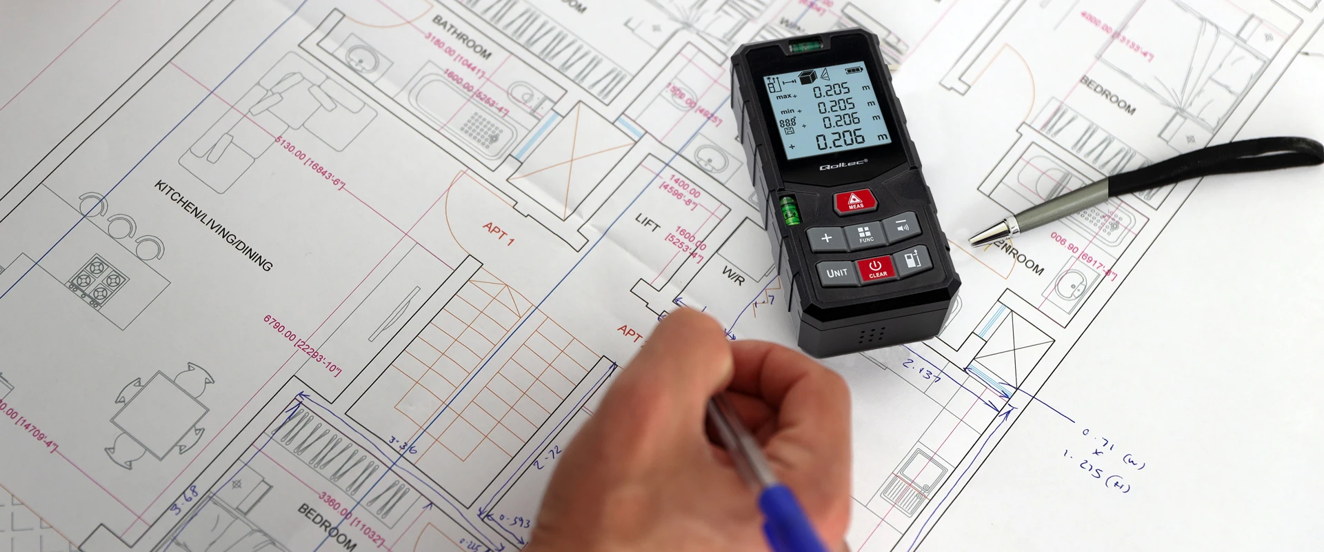 „Qoltec Precision“ skaitmeninis lazerinis atstumo matuoklis su nivelyru | su LCD ekranu | 120 m aprašymas - Prekės nuotrauka „Qoltec Precision“ skaitmeninis lazerinis atstumo matuoklis su nivelyru | su LCD ekranu | 120 m aprašymas - Prekės nuotrauka