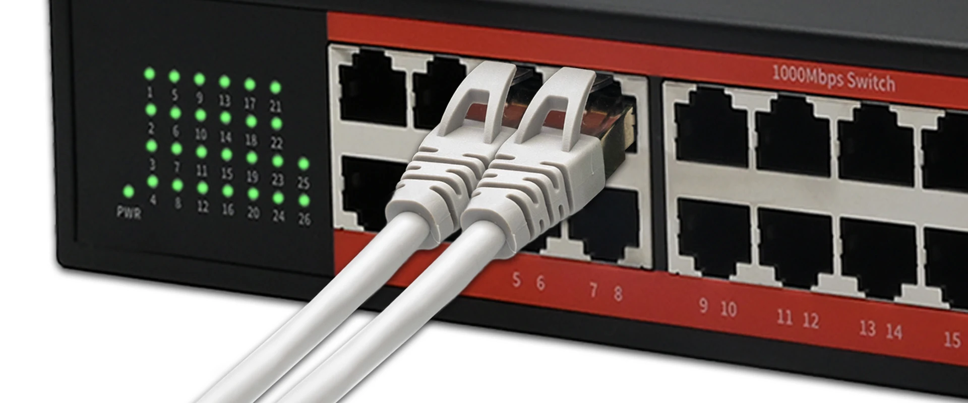 Šakotuvas Qoltec Przełącznik sieciowy SWITCH Gigabit Ethernet | 24x RJ45 | 2x SFP | 1000 Mb/s aprašymas - Prekės nuotrauka
